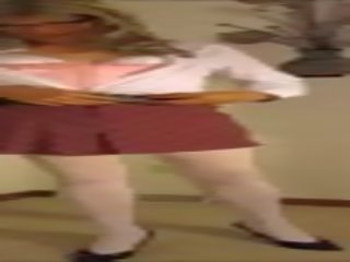 学校 思春期の 洋服 ととも​​に コルセット と ストッキング